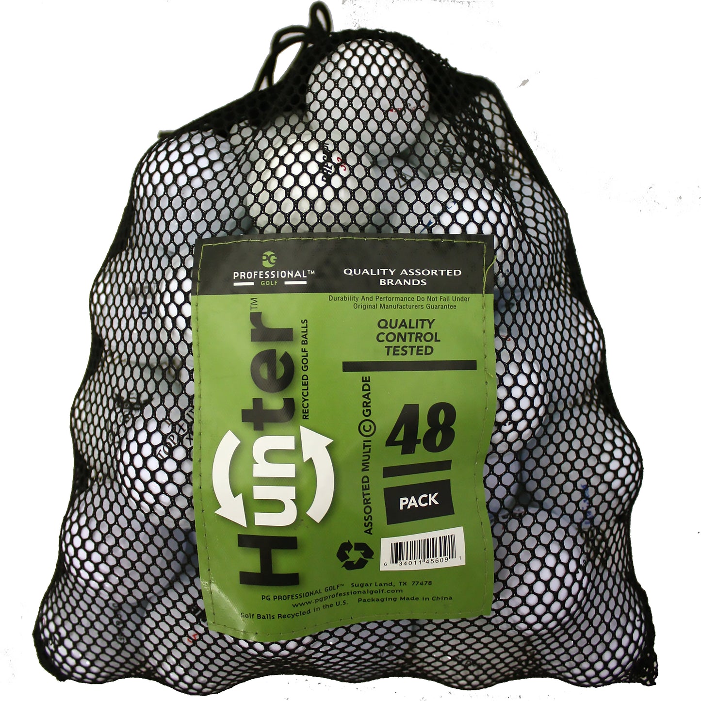 Mixed Golf Ball Brands, Mint/ 5A/ AAAAA Quality, 48 Pack, White