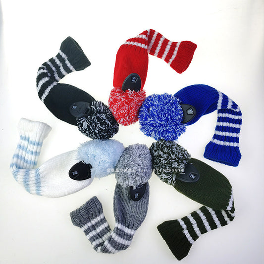 3pc Striped Wool Head Covers